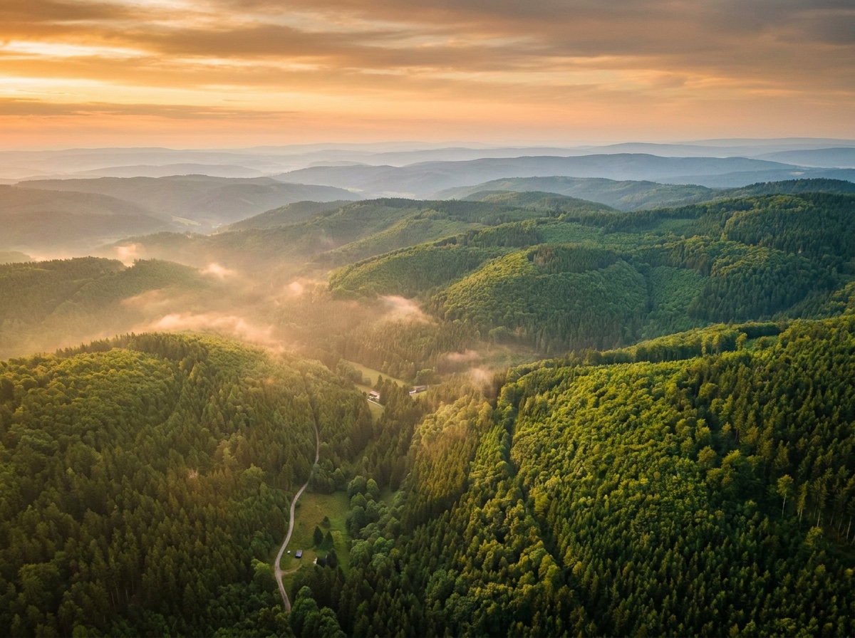 Weite Reviere im Herbst